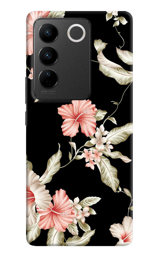 Flowers Vivo V27/V27 Pro Hard Case Back Cover by Casekaro