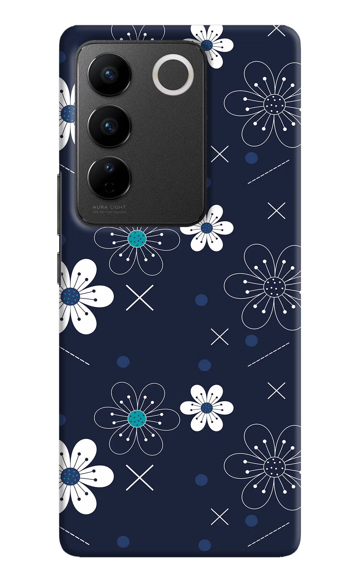 Flowers Vivo V27/V27 Pro Hard Case Back Cover by Casekaro