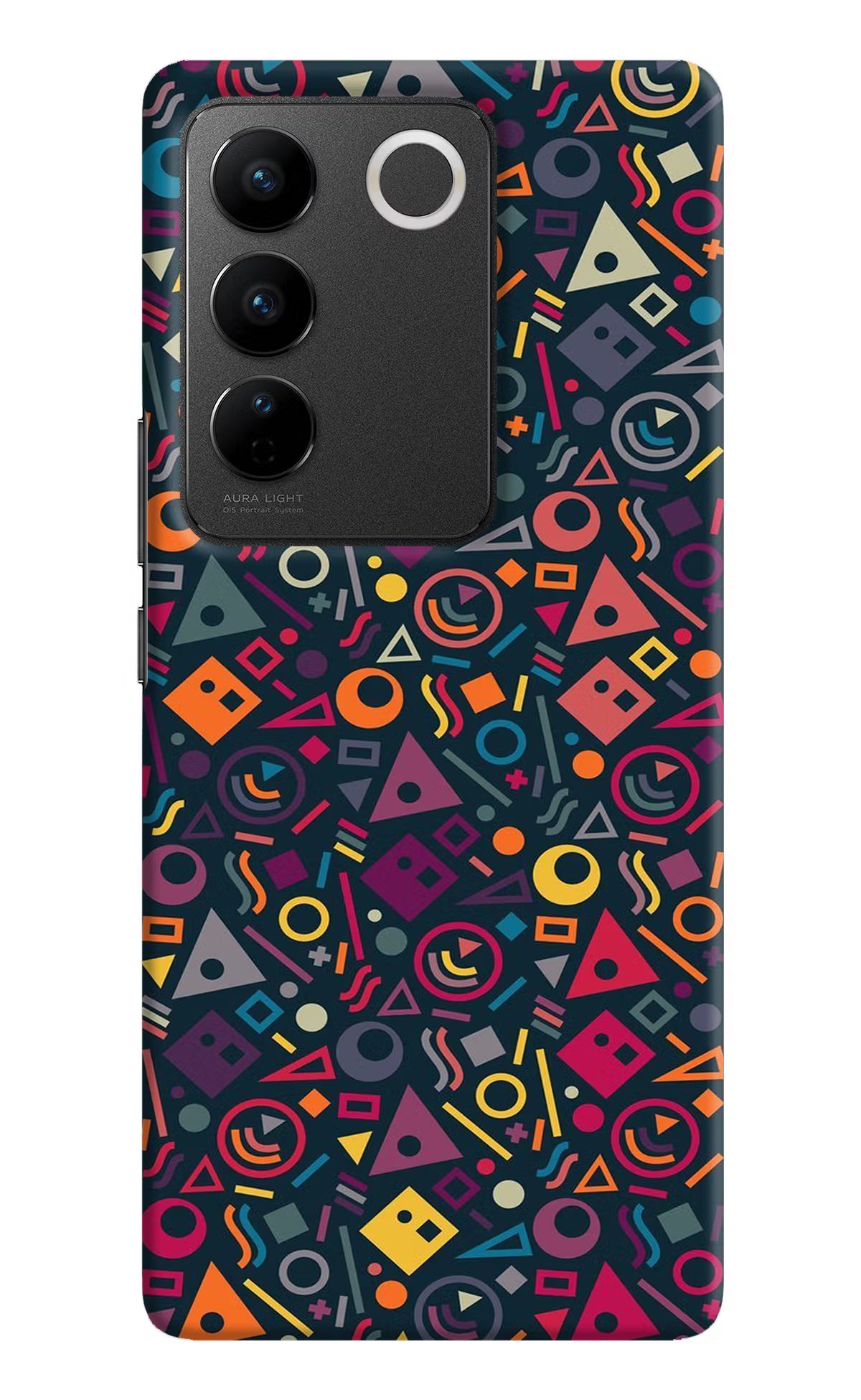 Geometric Abstract Vivo V27/V27 Pro Hard Case Back Cover by Casekaro