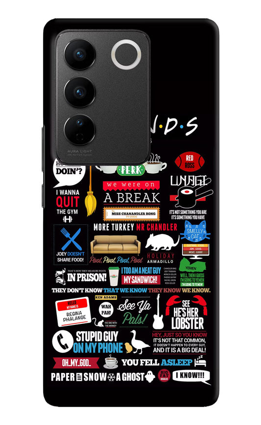 FRIENDS Vivo V27/V27 Pro Hard Case Back Cover by Casekaro