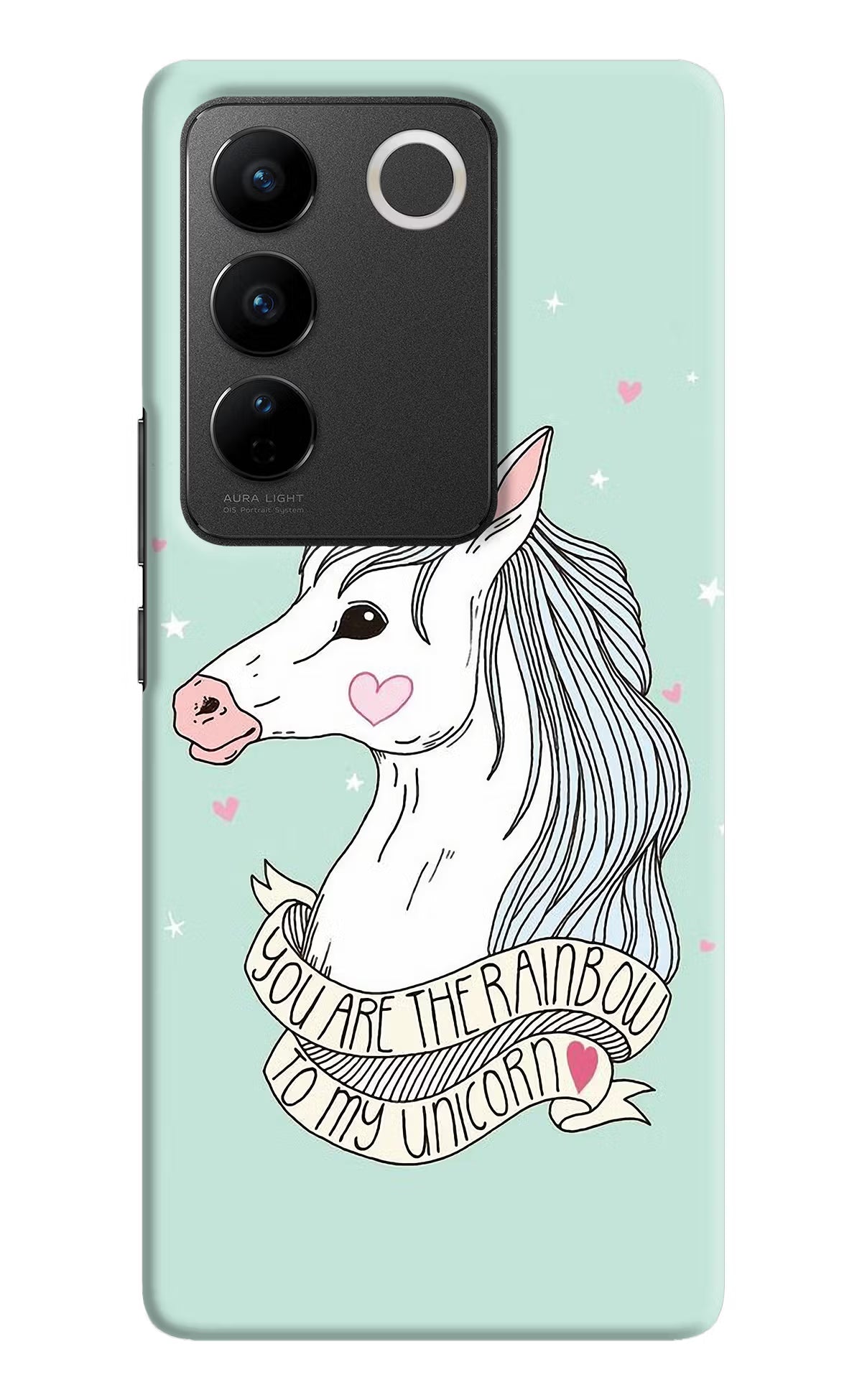Unicorn Wallpaper Vivo V27/V27 Pro Hard Case Back Cover by Casekaro