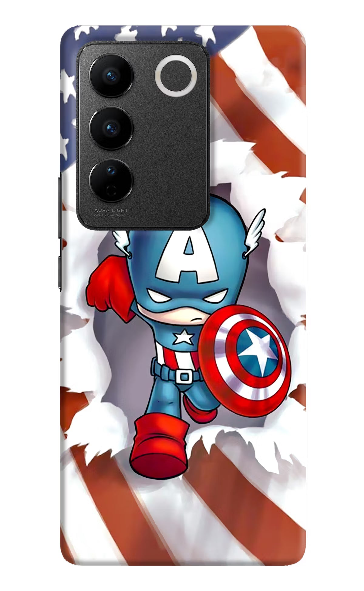 Captain America Vivo V27/V27 Pro Hard Case Back Cover by Casekaro