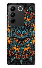Angry Owl Art Vivo V27/V27 Pro Hard Case Back Cover by Casekaro