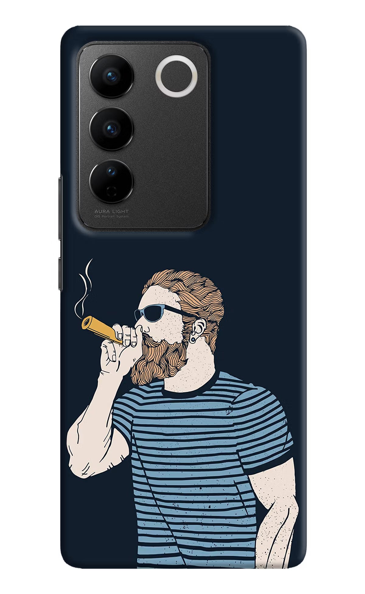 Smoking Vivo V27/V27 Pro Hard Case Back Cover by Casekaro