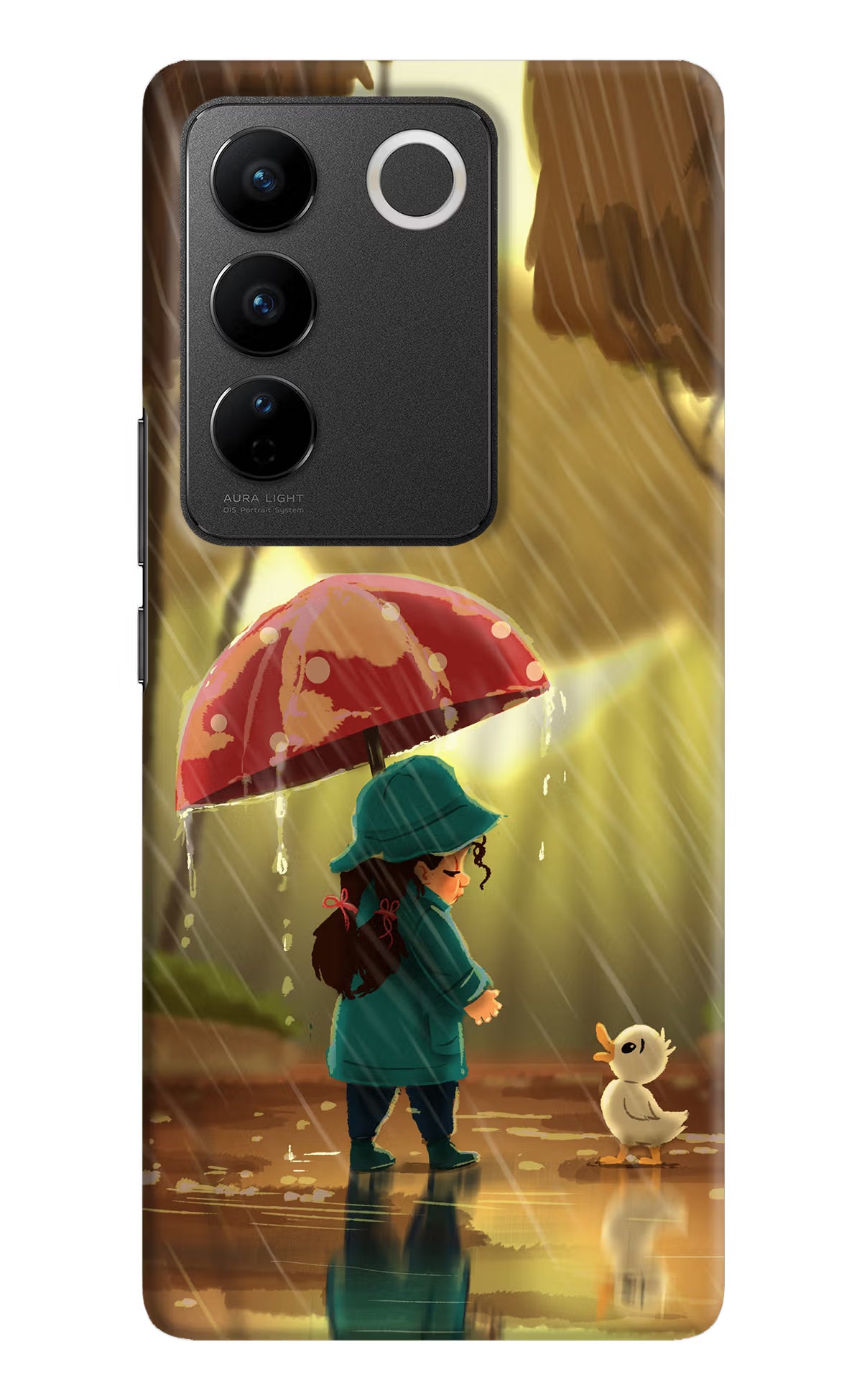 Rainy Day Vivo V27/V27 Pro Hard Case Back Cover by Casekaro