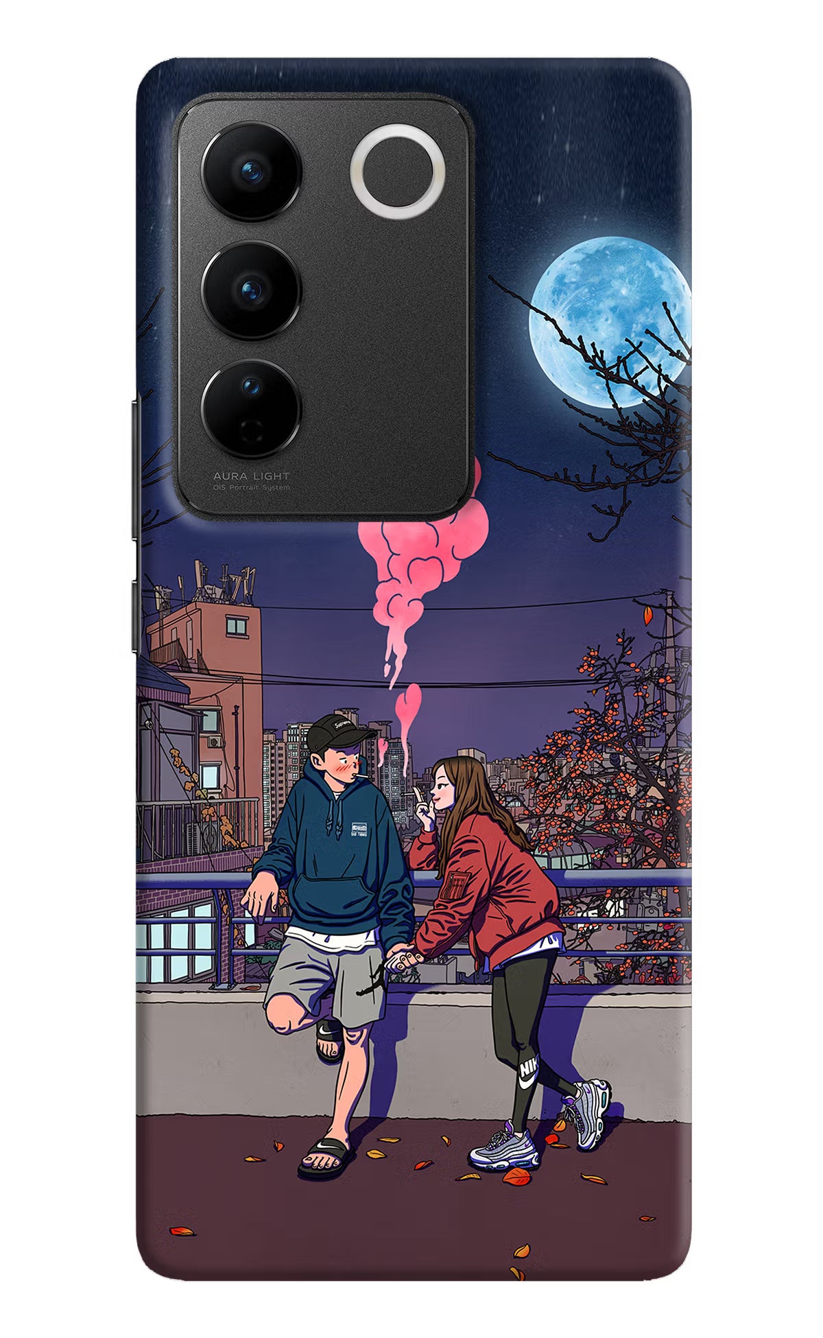 Chilling Couple Vivo V27/V27 Pro Hard Case Back Cover by Casekaro