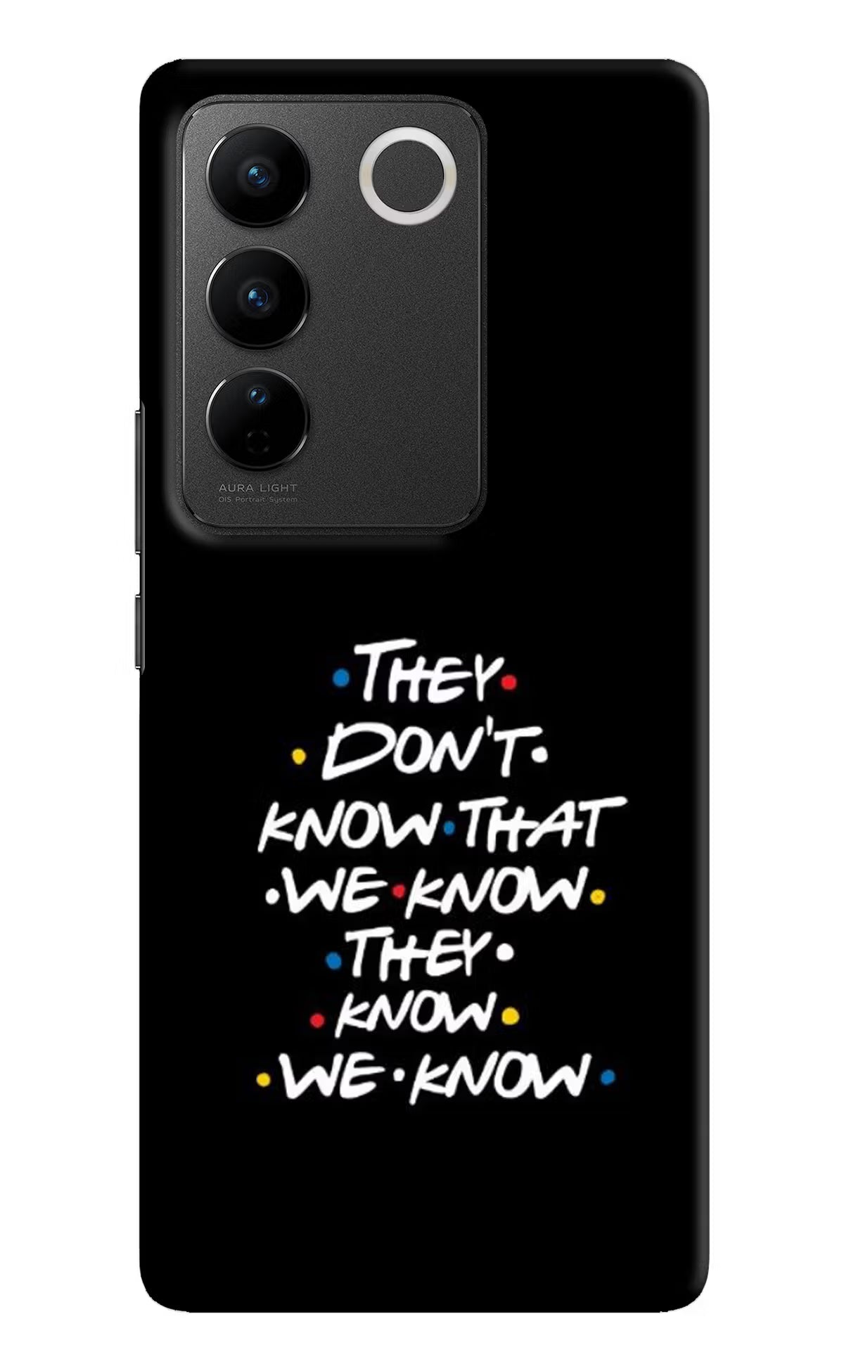 FRIENDS Dialogue Vivo V27/V27 Pro Hard Case Back Cover by Casekaro