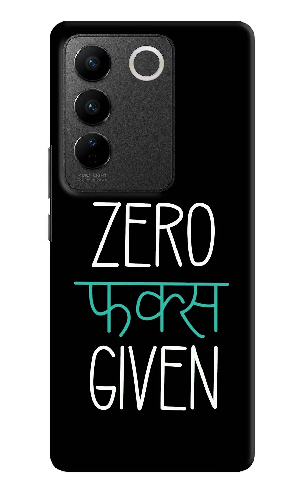 Zero Fucks Given Vivo V27/V27 Pro Hard Case Back Cover by Casekaro