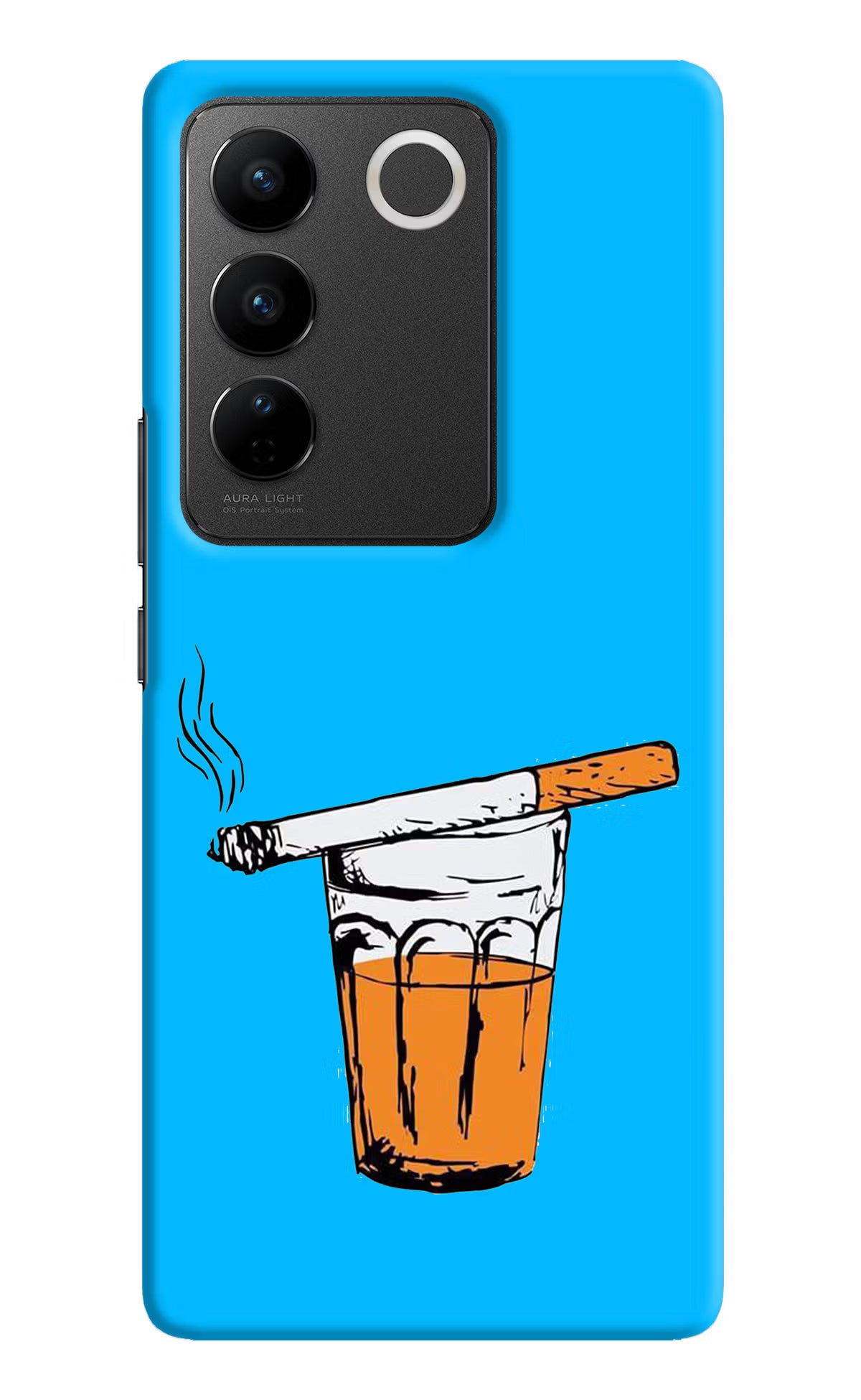 Chai Sutta Vivo V27/V27 Pro Hard Case Back Cover by Casekaro