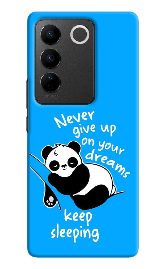 Keep Sleeping Vivo V27/V27 Pro Hard Case Back Cover by Casekaro