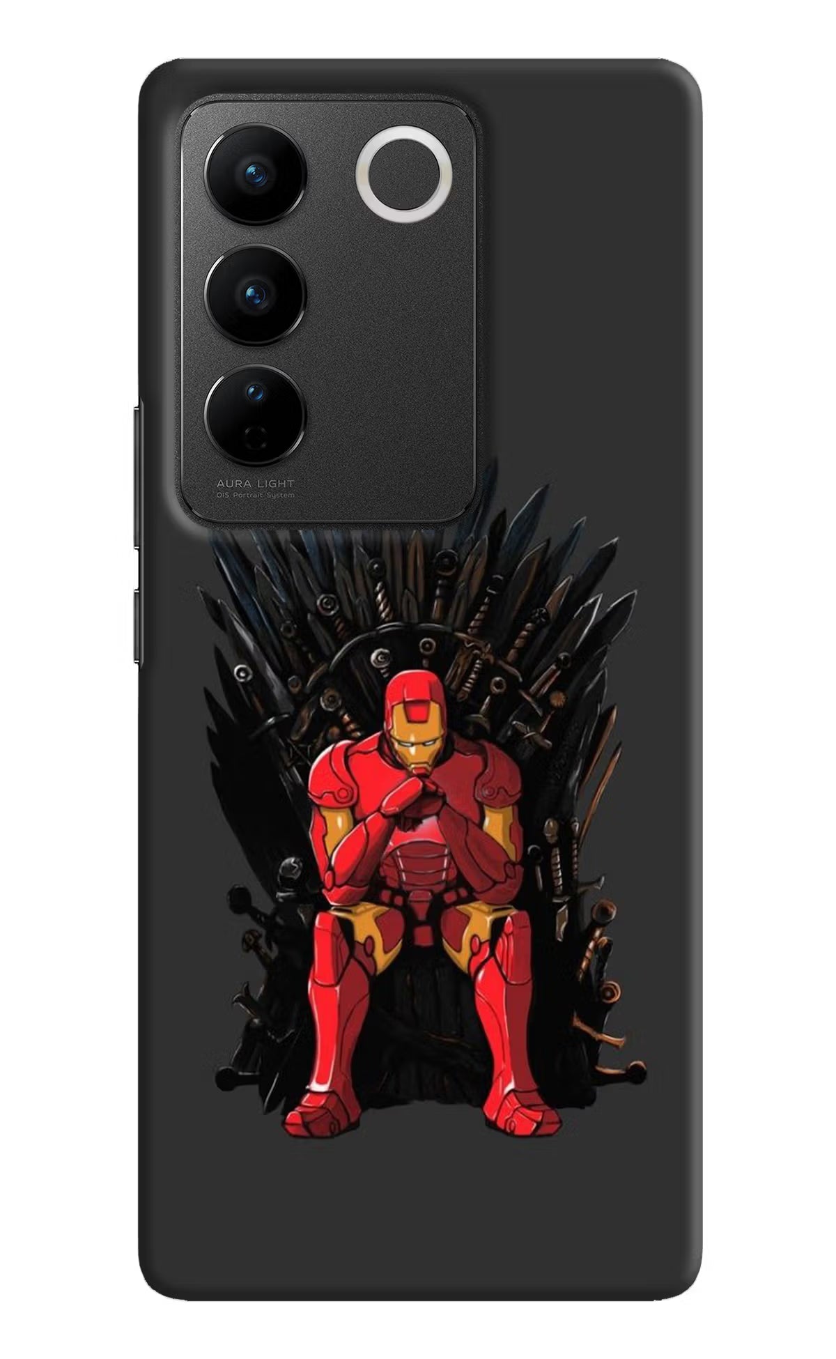 Ironman Throne Vivo V27/V27 Pro Hard Case Back Cover by Casekaro