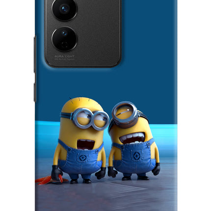 Minion Laughing Vivo V27/V27 Pro Hard Case Back Cover by Casekaro