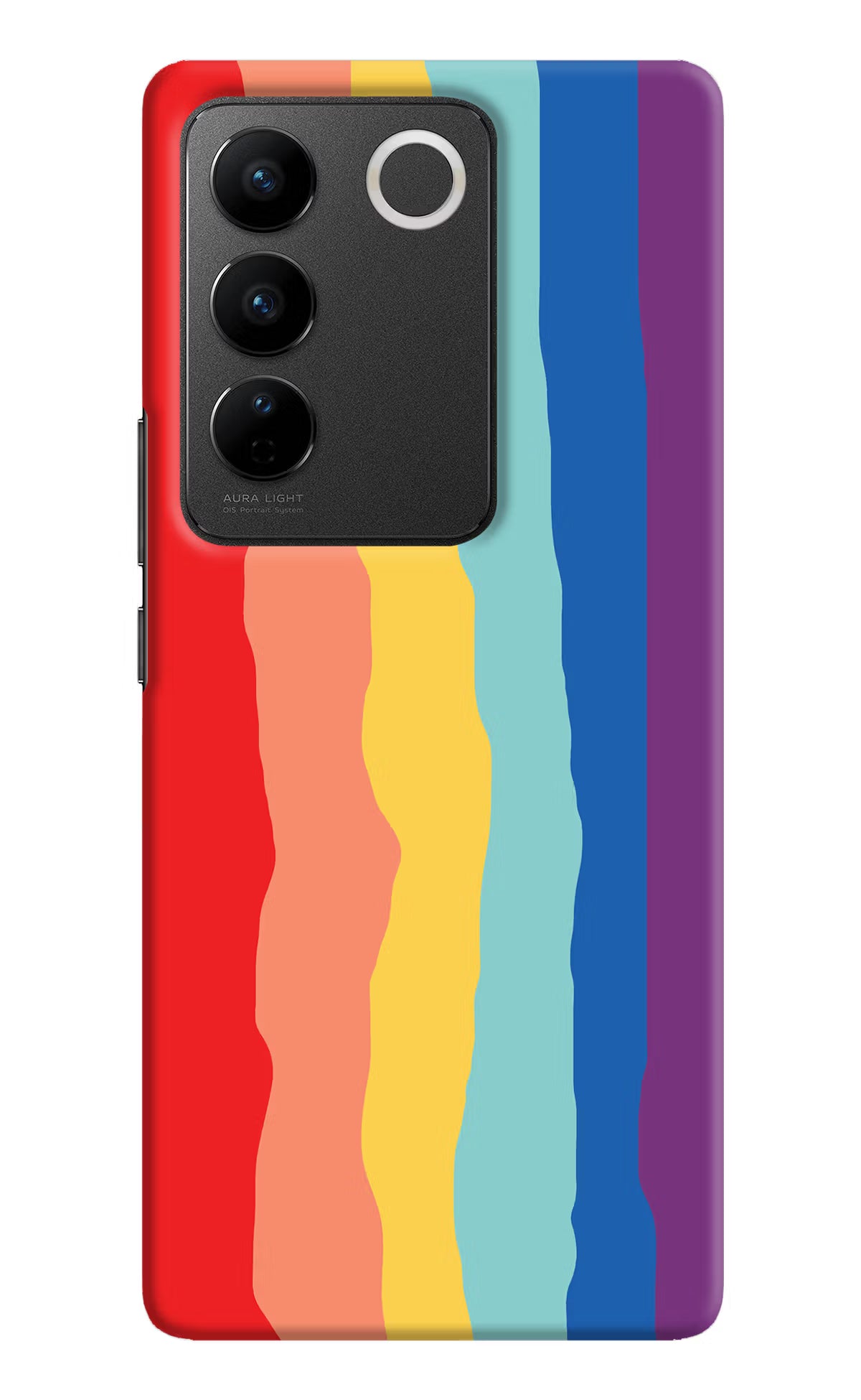 Rainbow Vivo V27/V27 Pro Hard Case Back Cover by Casekaro