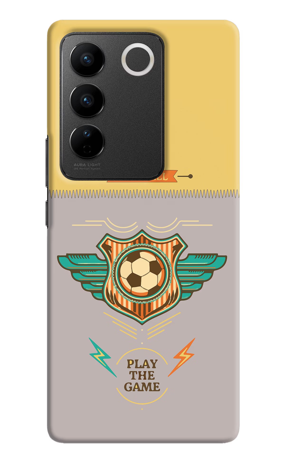 Football Vivo V27/V27 Pro Hard Case Back Cover by Casekaro
