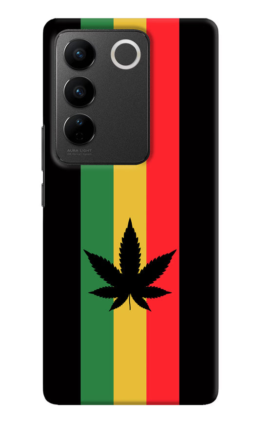 Weed Flag Vivo V27/V27 Pro Hard Case Back Cover by Casekaro