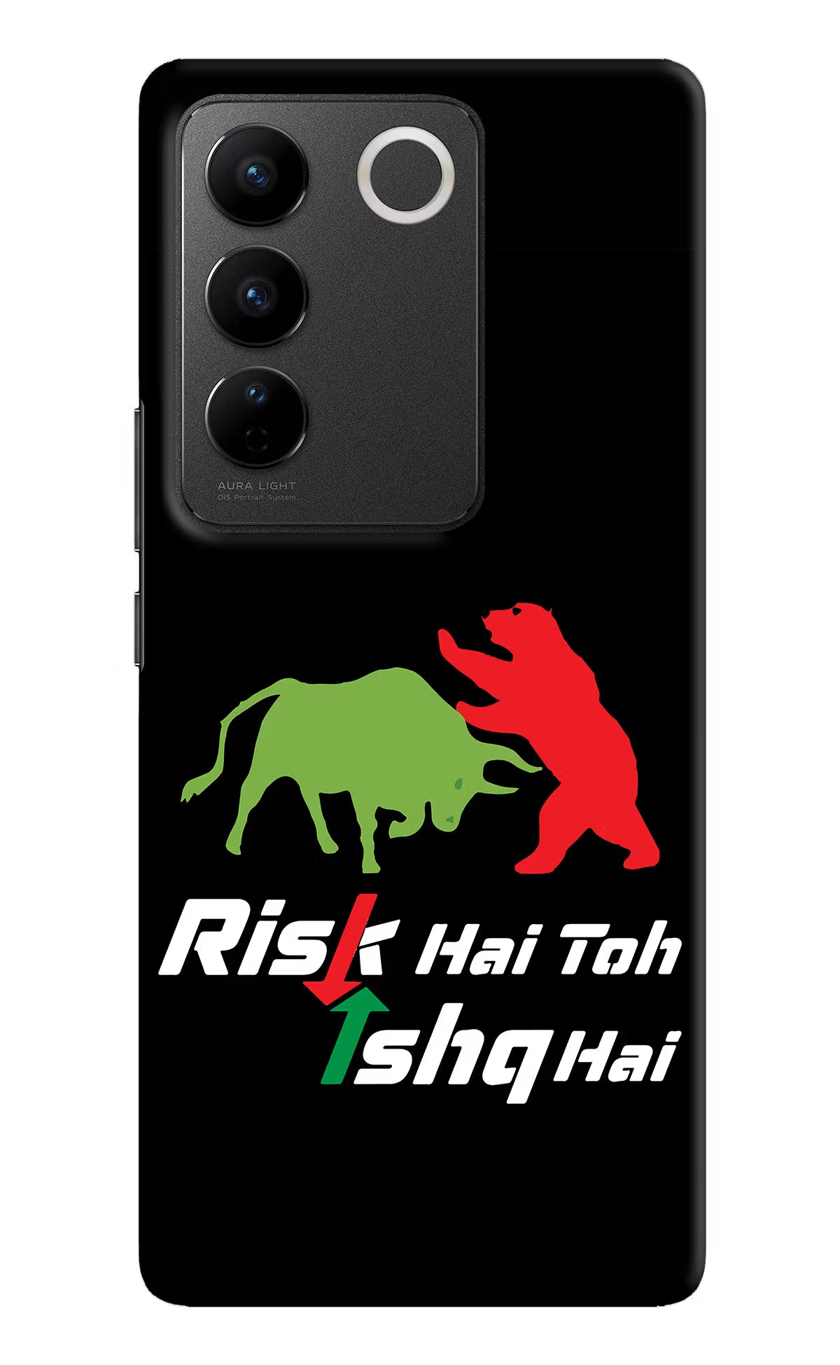 Risk Hai Toh Ishq Hai Vivo V27/V27 Pro Hard Case Back Cover by Casekaro