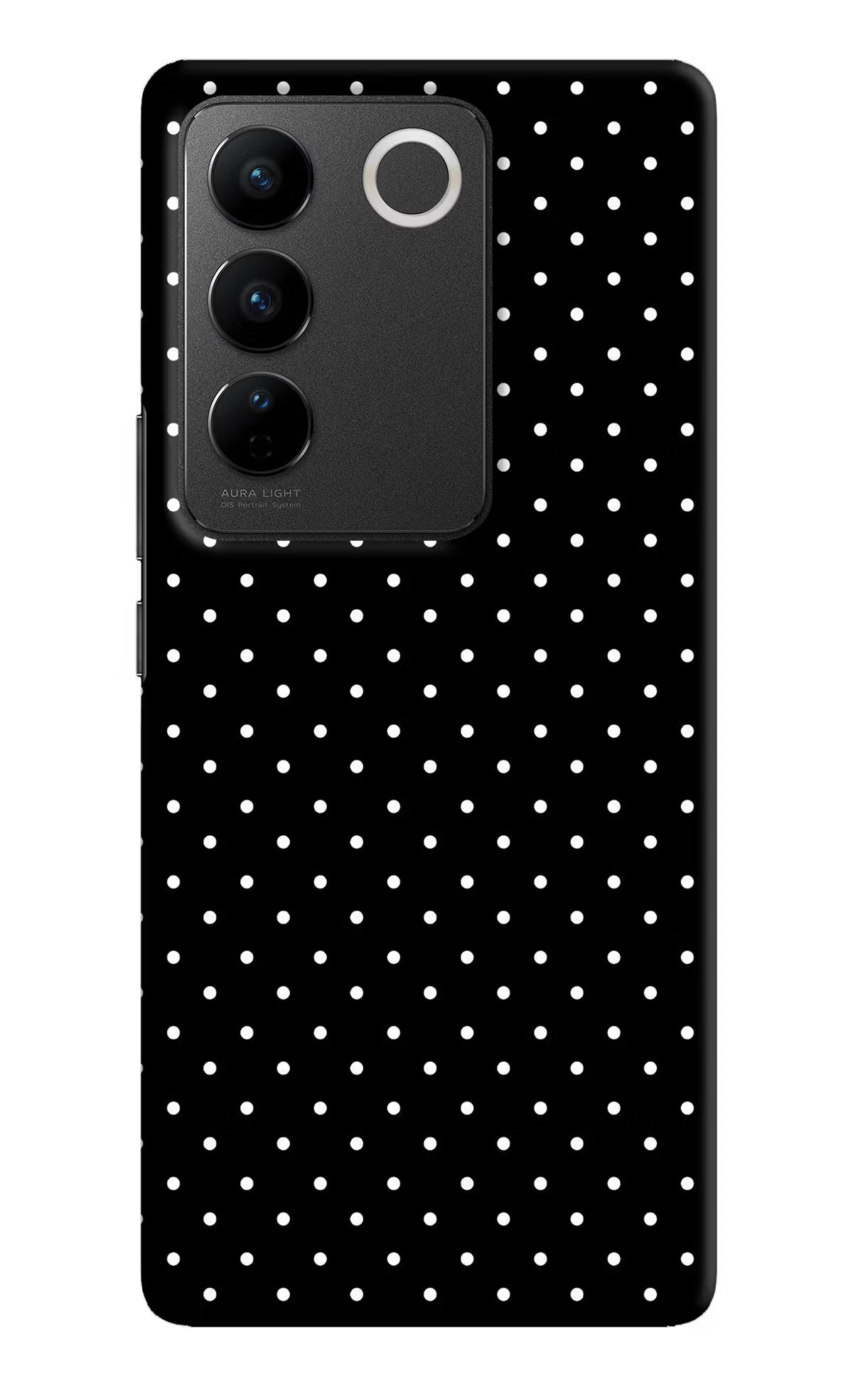 White Dots Vivo V27/V27 Pro Hard Case Back Cover by Casekaro