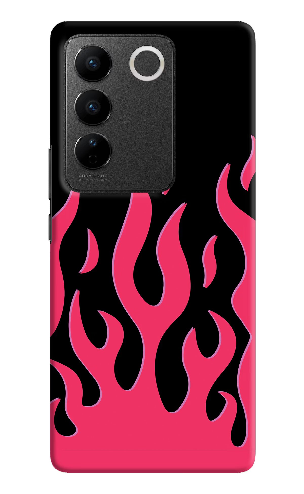 Fire Flames Vivo V27/V27 Pro Hard Case Back Cover by Casekaro