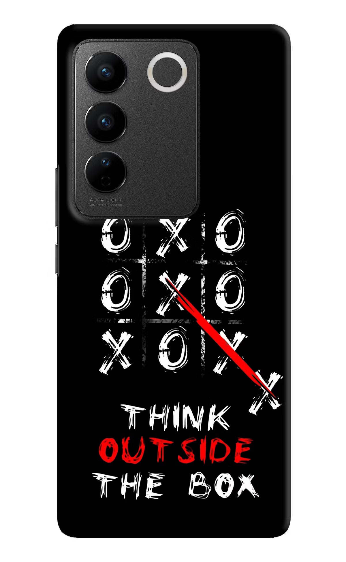 Think out of the BOX Vivo V27/V27 Pro Hard Case Back Cover by Casekaro