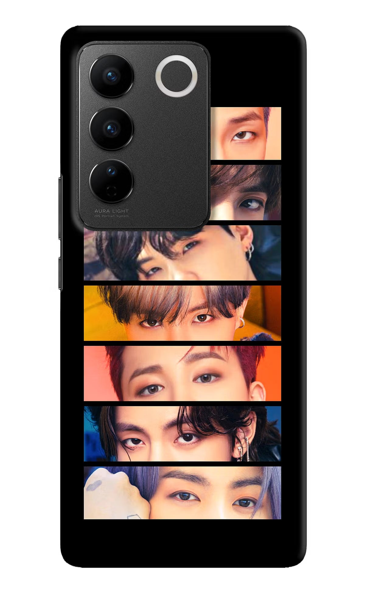 BTS Eyes Vivo V27/V27 Pro Hard Case Back Cover by Casekaro