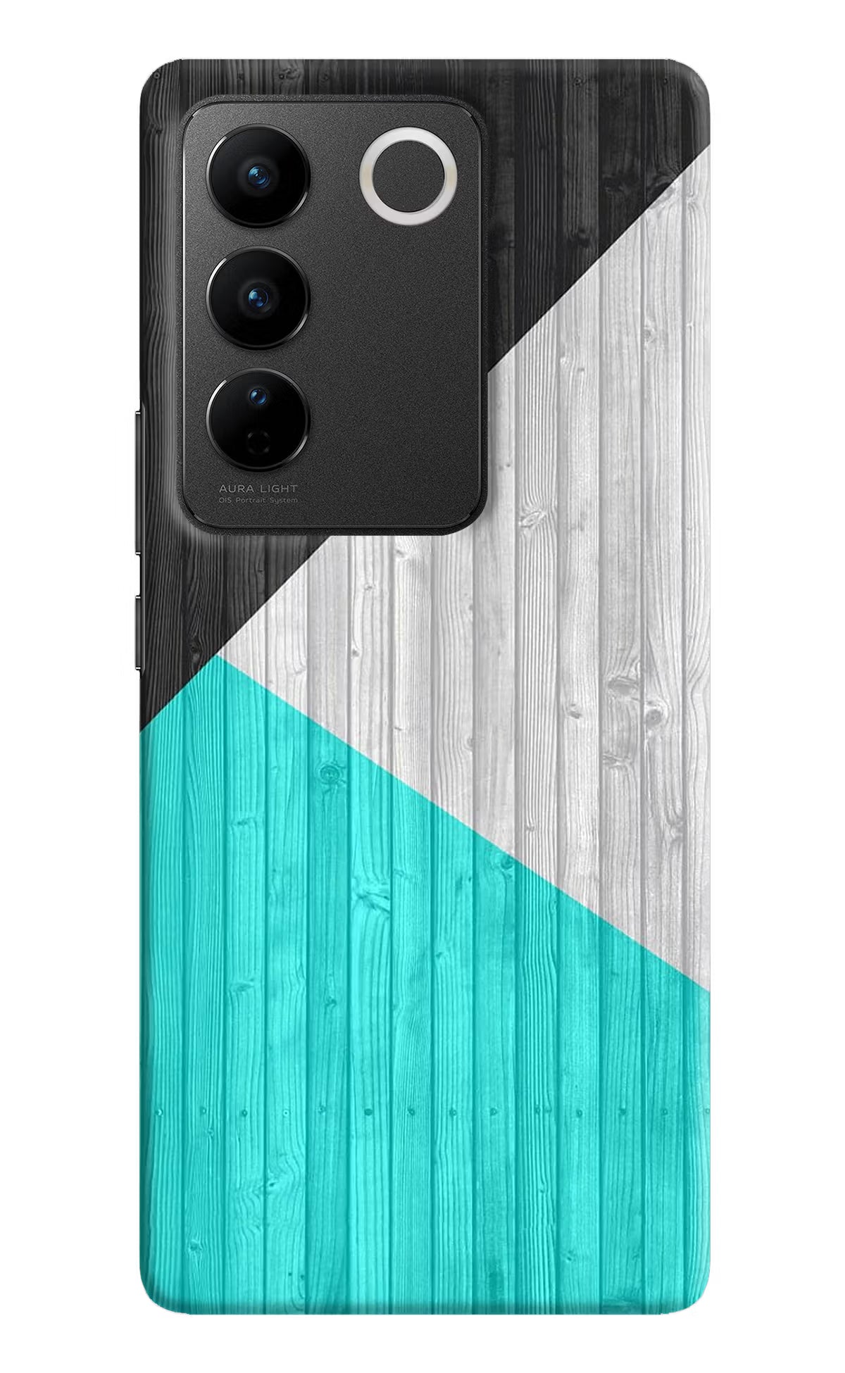 Wooden Abstract Vivo V27/V27 Pro Hard Case Back Cover by Casekaro