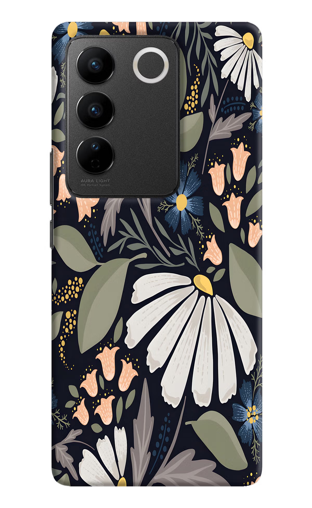 Flowers Art Vivo V27/V27 Pro Hard Case Back Cover by Casekaro