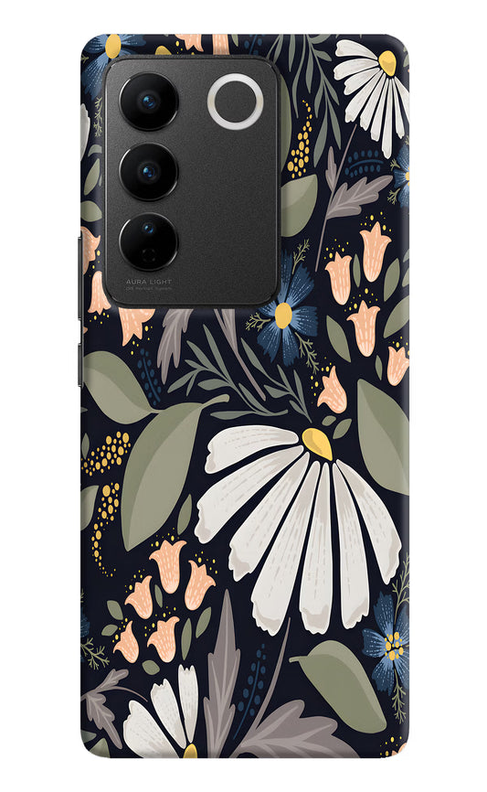 Flowers Art Vivo V27/V27 Pro Hard Case Back Cover by Casekaro
