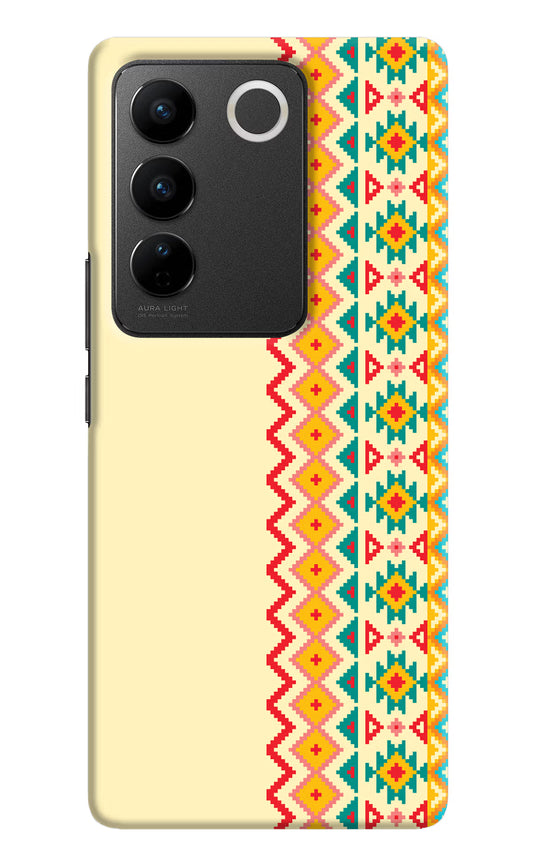 Ethnic Seamless Vivo V27/V27 Pro Hard Case Back Cover by Casekaro