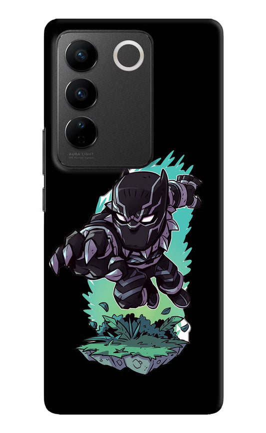 Black Panther Vivo V27/V27 Pro Hard Case Back Cover by Casekaro