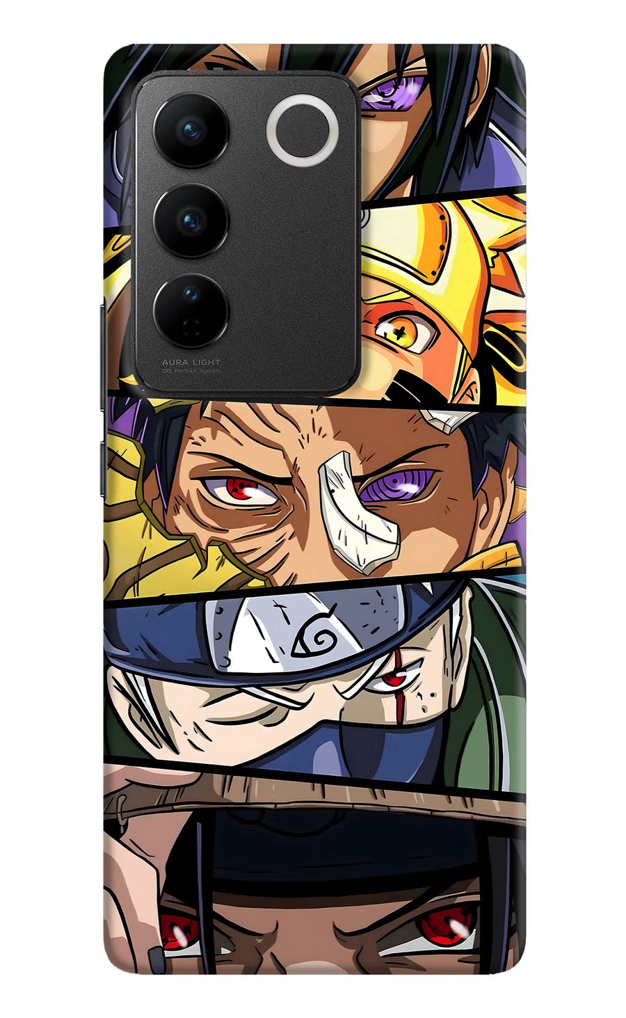 Naruto Character Vivo V27/V27 Pro Back Cover, Hard case