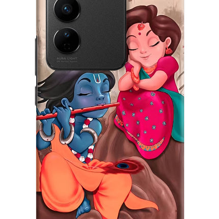 Radhe Krishna Vivo V27/V27 Pro Hard Case Back Cover by Casekaro
