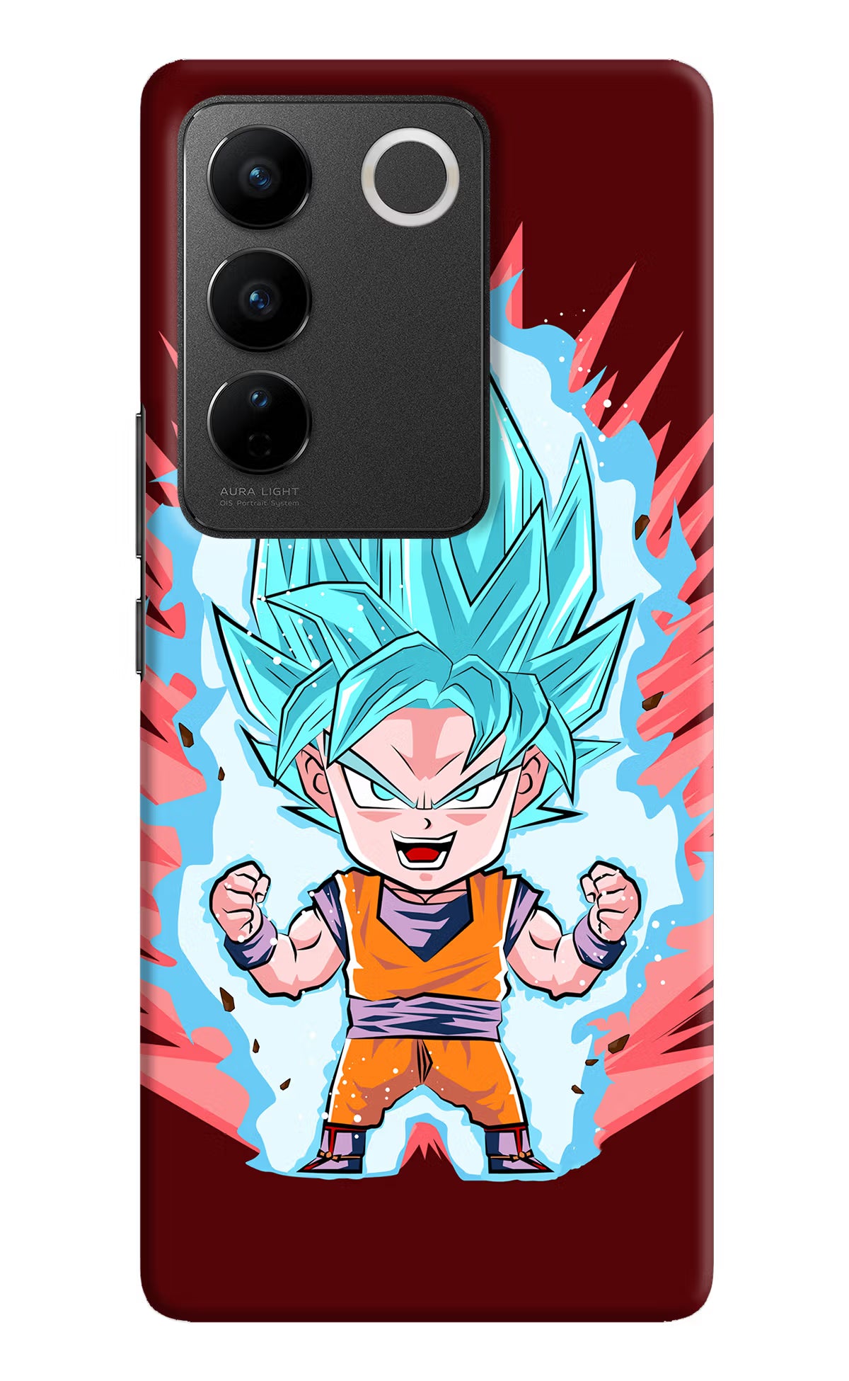 Goku Little Vivo V27/V27 Pro Hard Case Back Cover by Casekaro