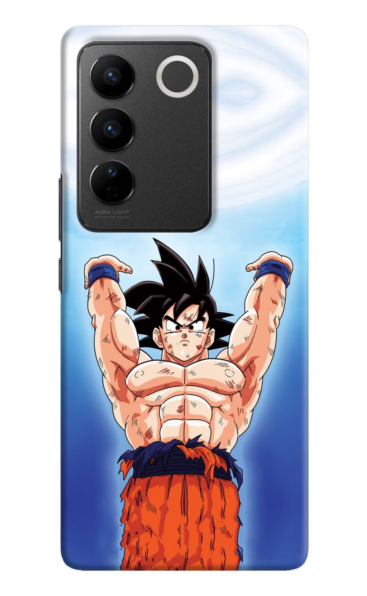 Goku Power Vivo V27/V27 Pro Hard Case Back Cover by Casekaro