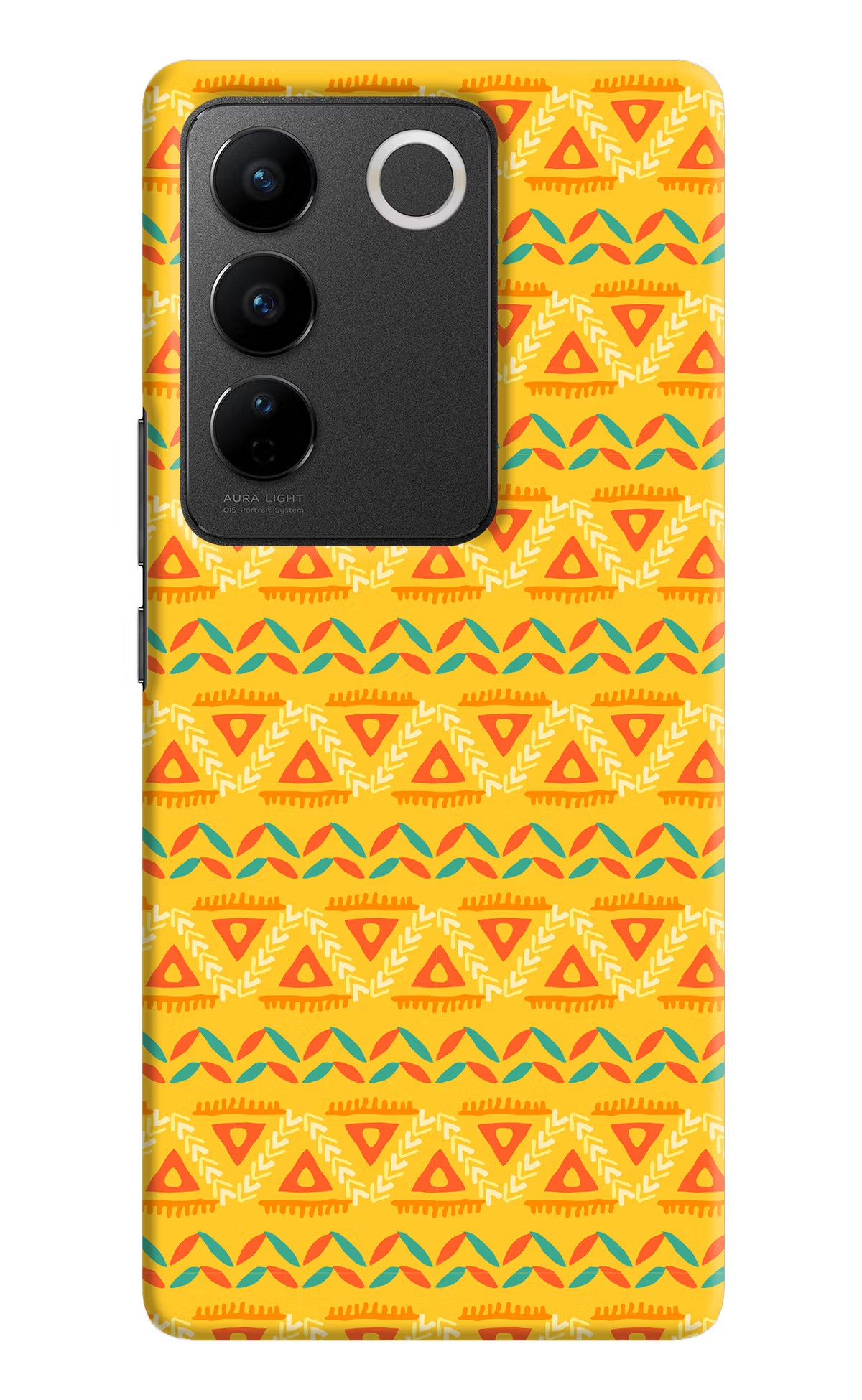 Tribal Pattern Vivo V27/V27 Pro Hard Case Back Cover by Casekaro