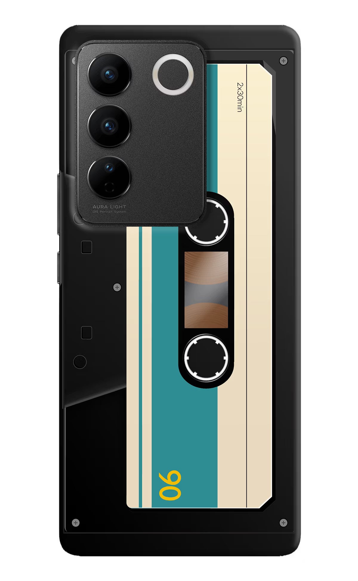 Cassette Vivo V27/V27 Pro Hard Case Back Cover by Casekaro