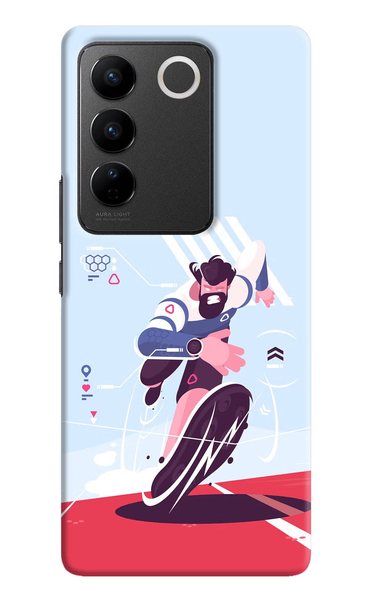 Run Pro Vivo V27/V27 Pro Hard Case Back Cover by Casekaro