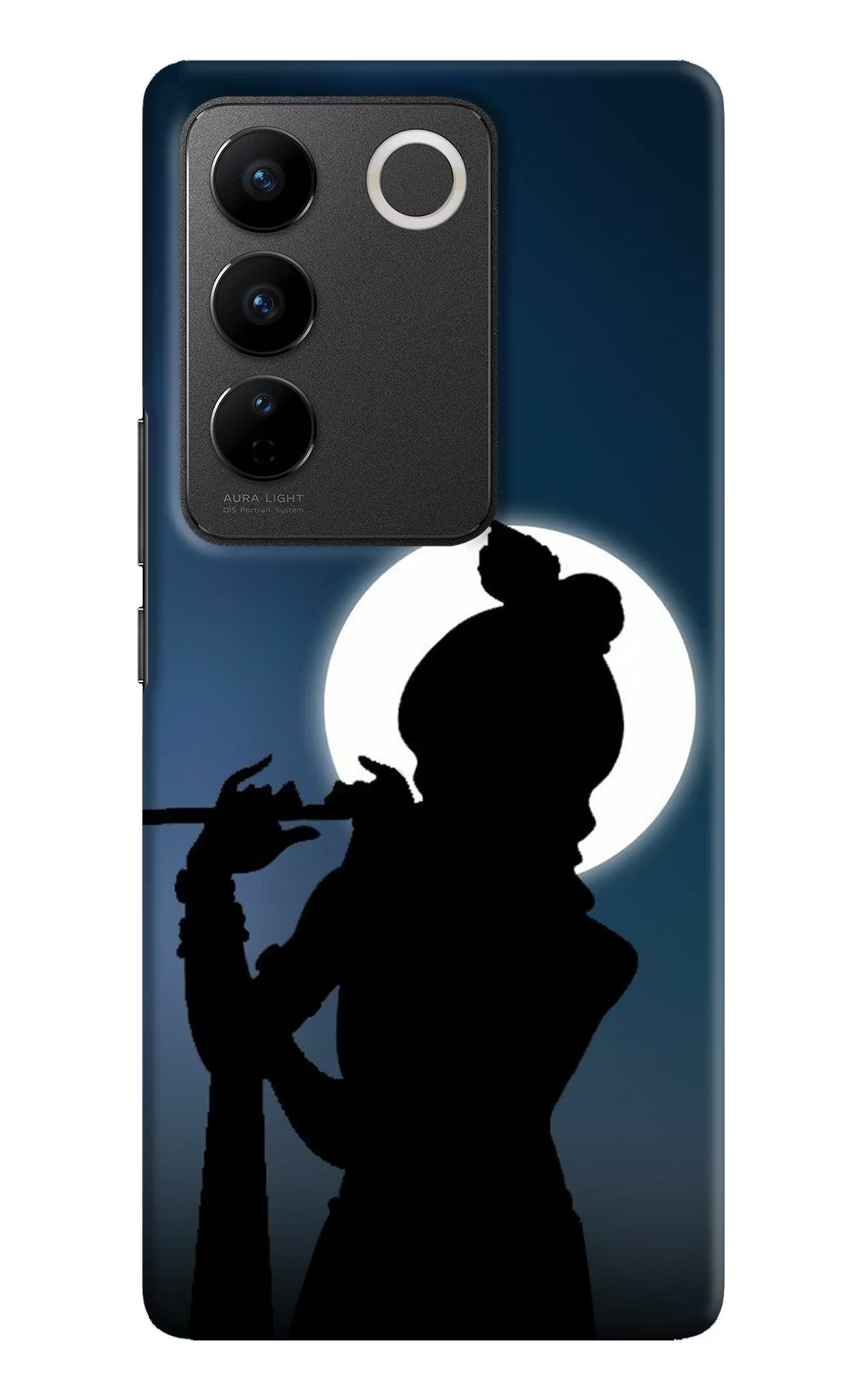 Shri Krishna Silhouette Vivo V27/V27 Pro Hard Case Back Cover by Casekaro