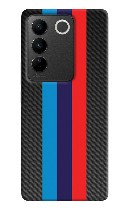 BMW Stripes Pattern Vivo V27/V27 Pro Back Cover