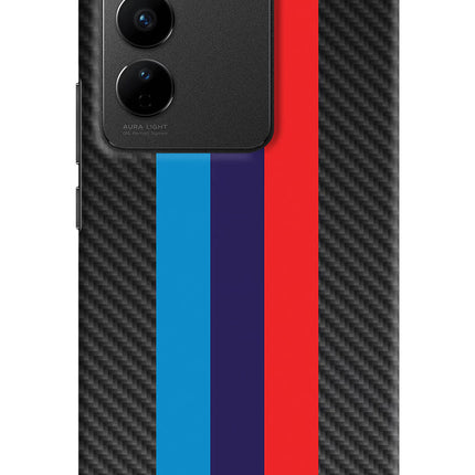 BMW Stripes Pattern Vivo V27/V27 Pro Hard Case Back Cover by Casekaro