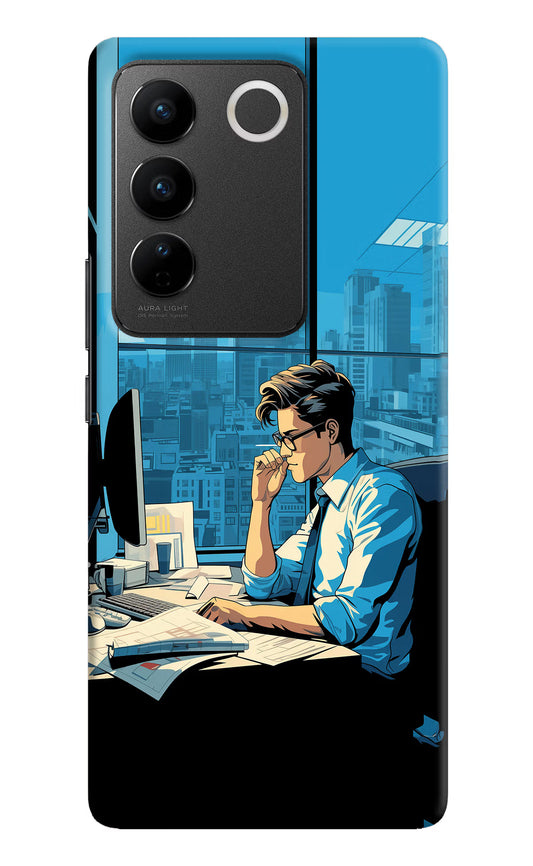Focused Hustler (AI Generated) Vivo V27/V27 Pro Hard Case Back Cover by Casekaro