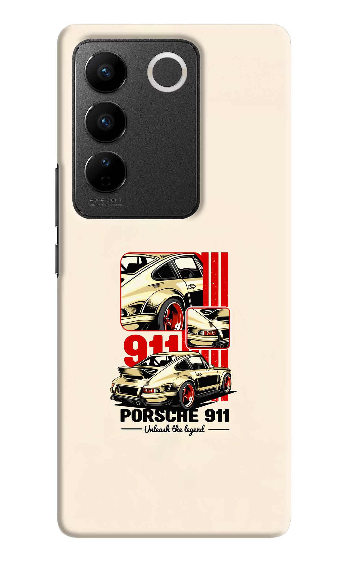 Classic Porsche 911 Vivo V27/V27 Pro Hard Case Back Cover by Casekaro