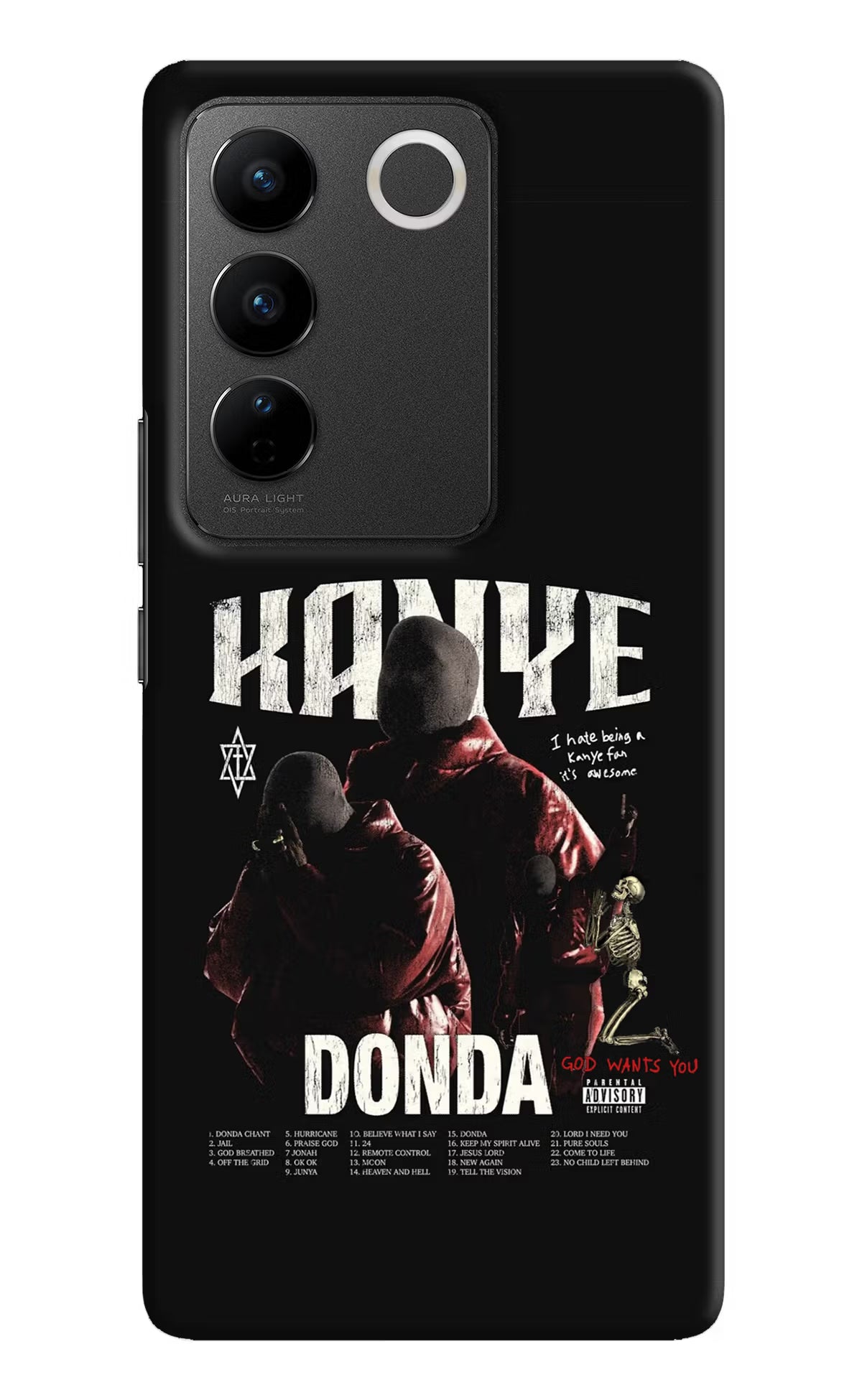Donda Kanye West Vivo V27/V27 Pro Hard Case Back Cover by Casekaro