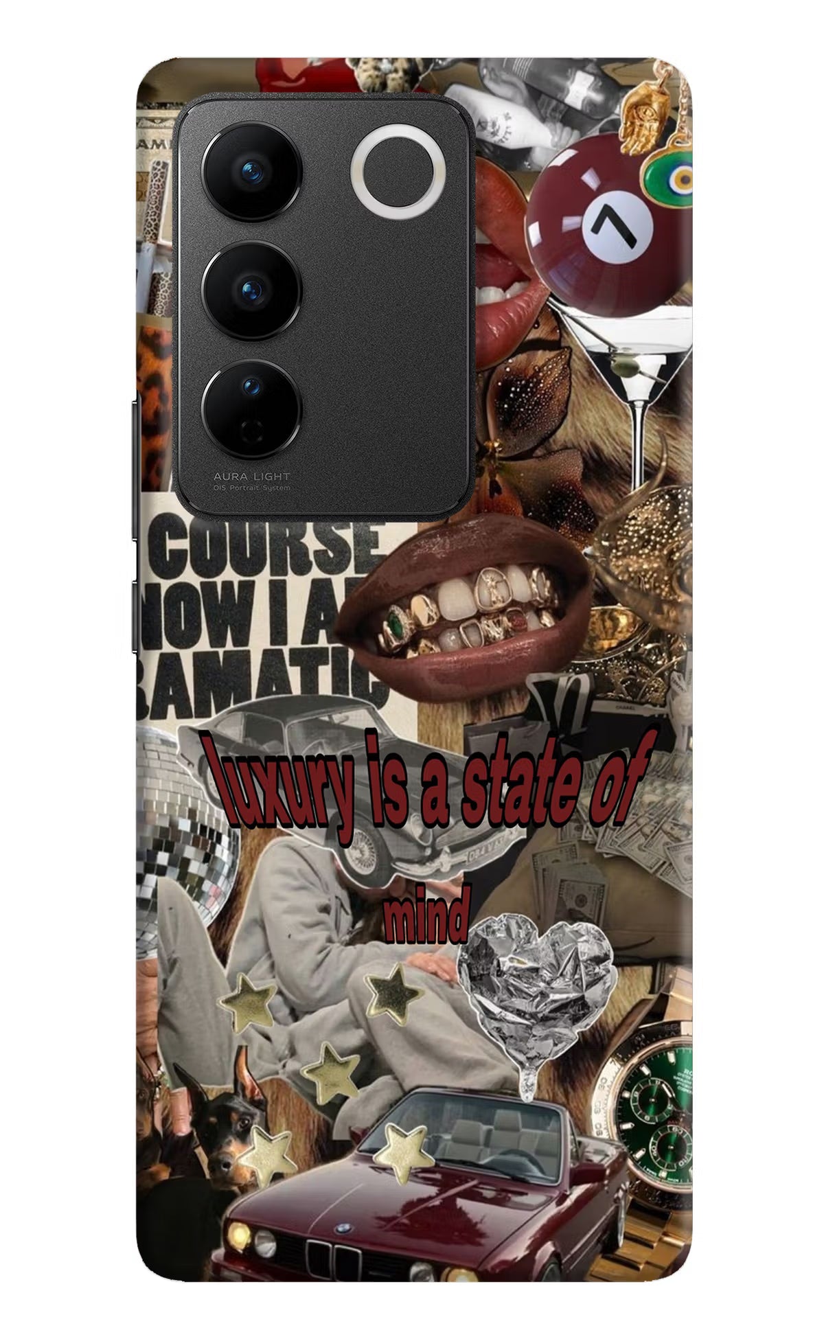 Luxury Vivo V27/V27 Pro Hard Case Back Cover by Casekaro