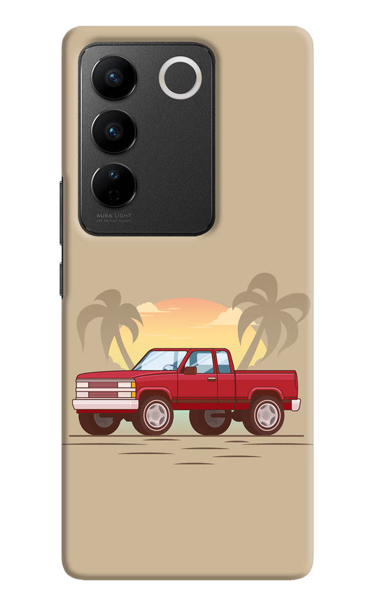 Desert Classic Drive Vivo V27/V27 Pro Hard Case Back Cover by Casekaro
