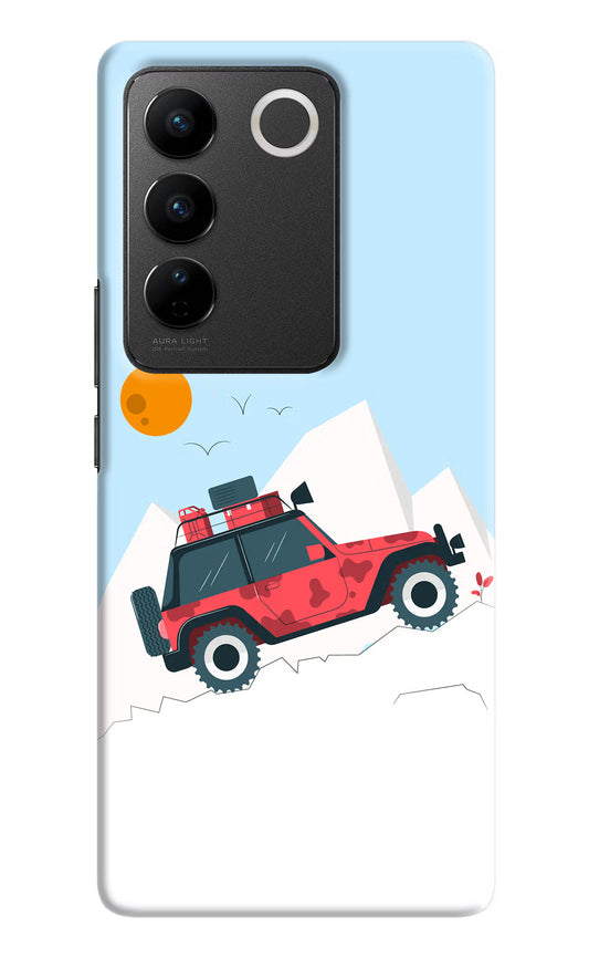 Mountain Trail Beast Vivo V27/V27 Pro Hard Case Back Cover by Casekaro