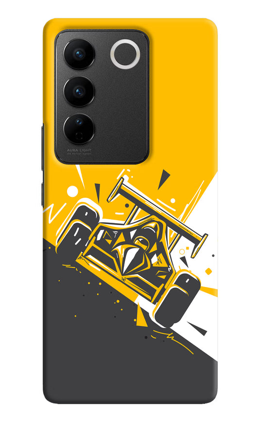 Track King Vivo V27/V27 Pro Hard Case Back Cover by Casekaro