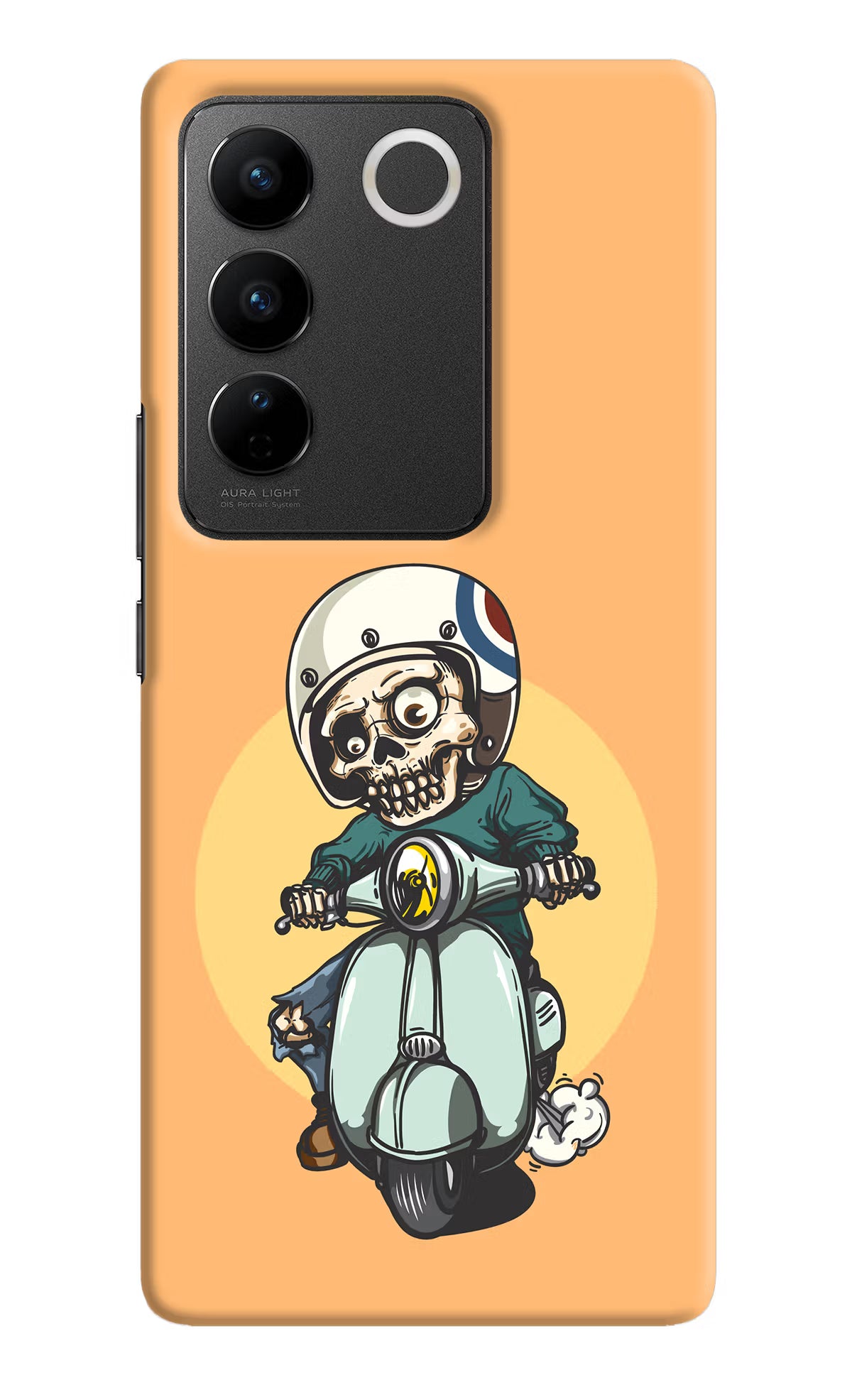 Undead Biker Vivo V27/V27 Pro Hard Case Back Cover by Casekaro
