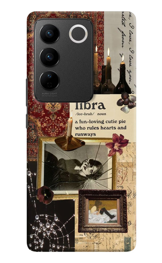 Libra Zodiac Vivo V27/V27 Pro Hard Case Back Cover by Casekaro