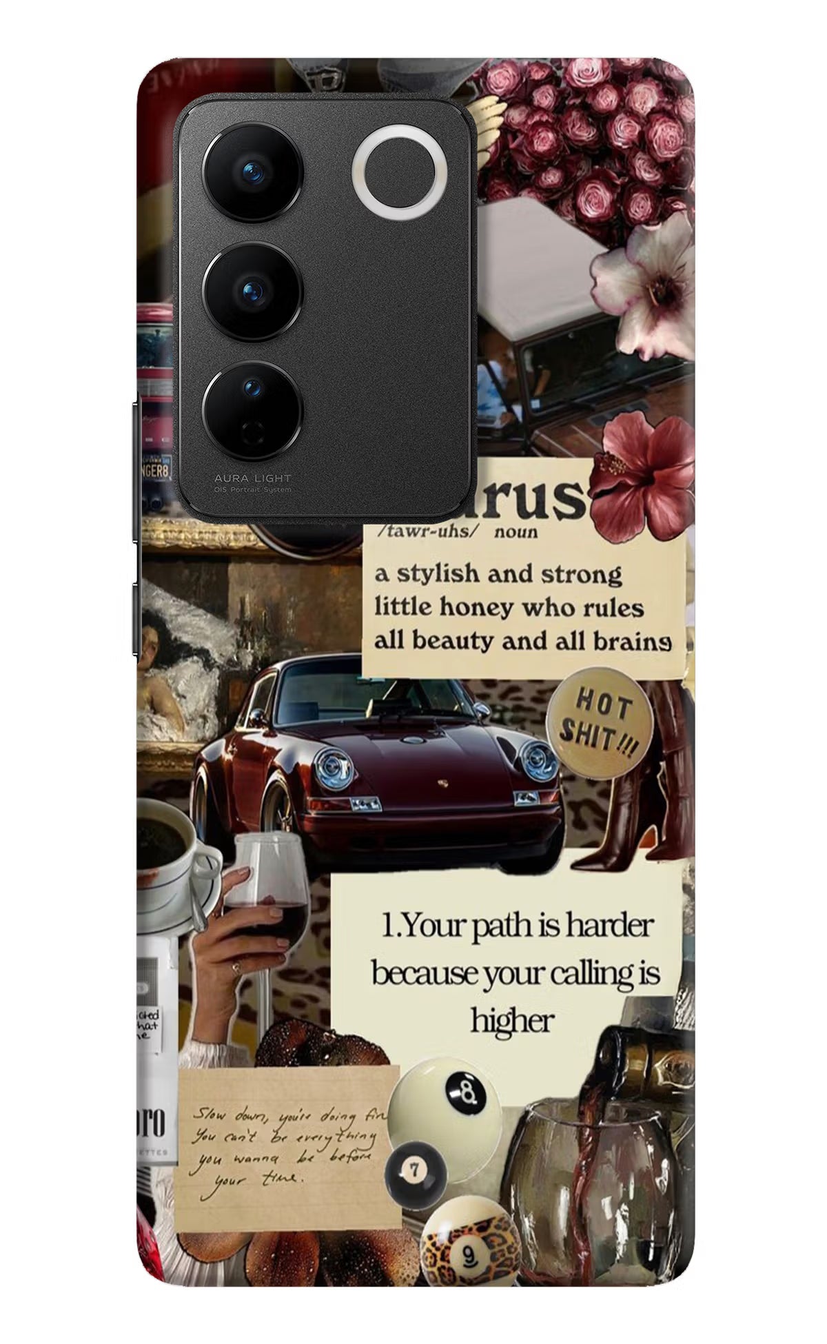 Taurus Zodiac Vivo V27/V27 Pro Hard Case Back Cover by Casekaro