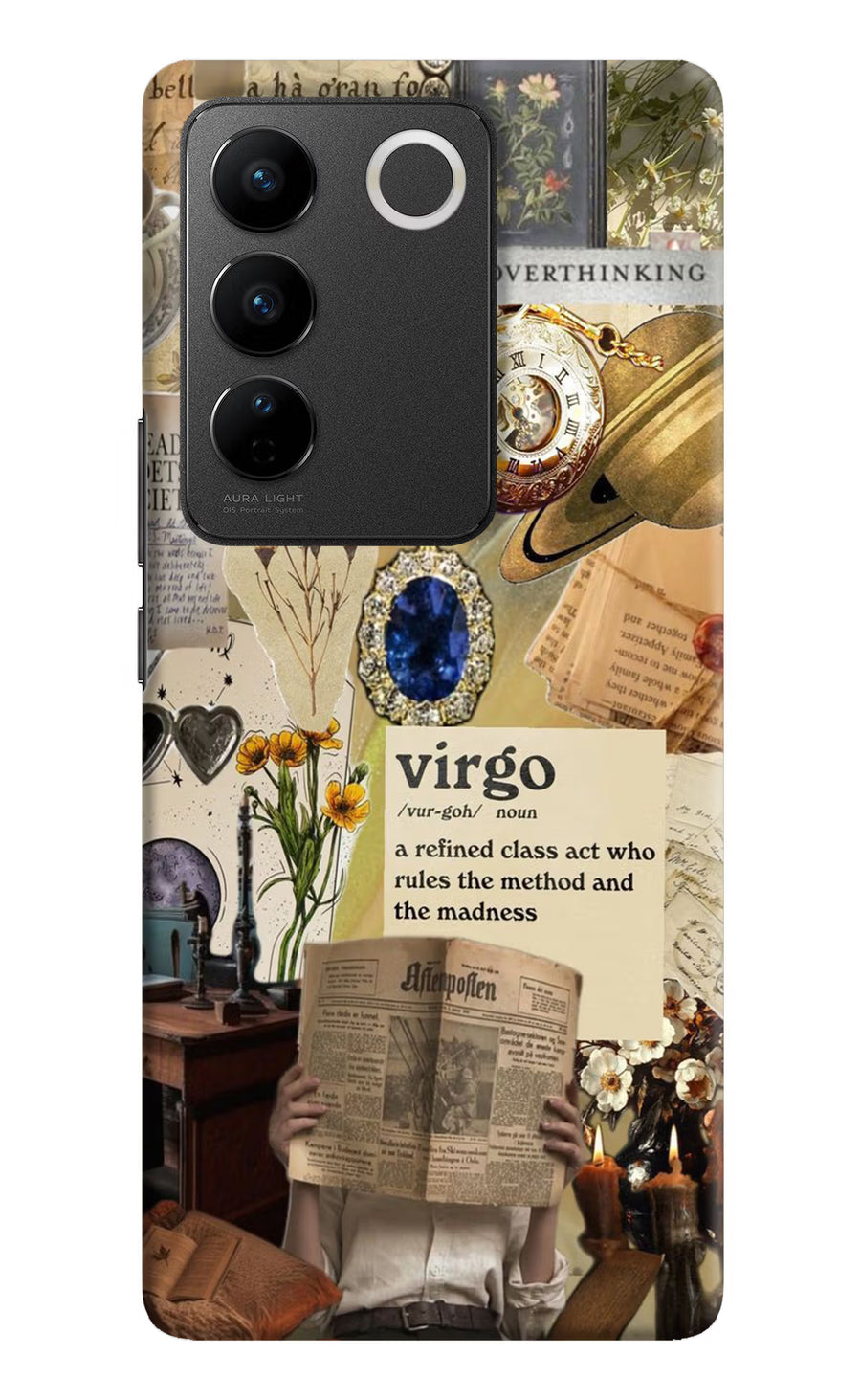 Virgo Zodiac Vivo V27/V27 Pro Back Cover, Hard case